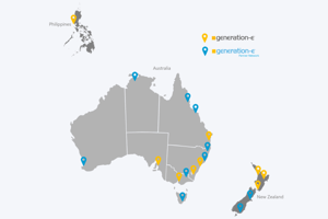 Map of Generation-e coverage